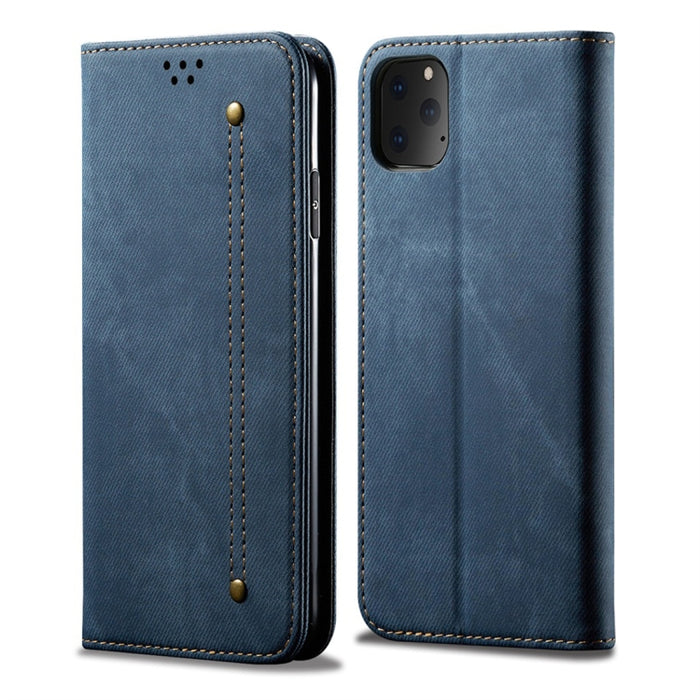 Estuche de cuero con tapa horizontal de estilo casual de textura de mezclilla con soporte y ranuras para tarjetas y billetera, For OPPO A9 / F11, For OPPO Reno 2, For Huawei Mate 30, For Huawei P30 Pro, For Huawei P30, For Huawei P Smart Z / Y9 Prime  ...
