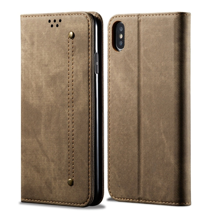 Estuche de cuero con tapa horizontal de estilo casual de textura de mezclilla con soporte y ranuras para tarjetas y billetera, For OPPO A9 / F11, For OPPO Reno 2, For Huawei Mate 30, For Huawei P30 Pro, For Huawei P30, For Huawei P Smart Z / Y9 Prime  ...