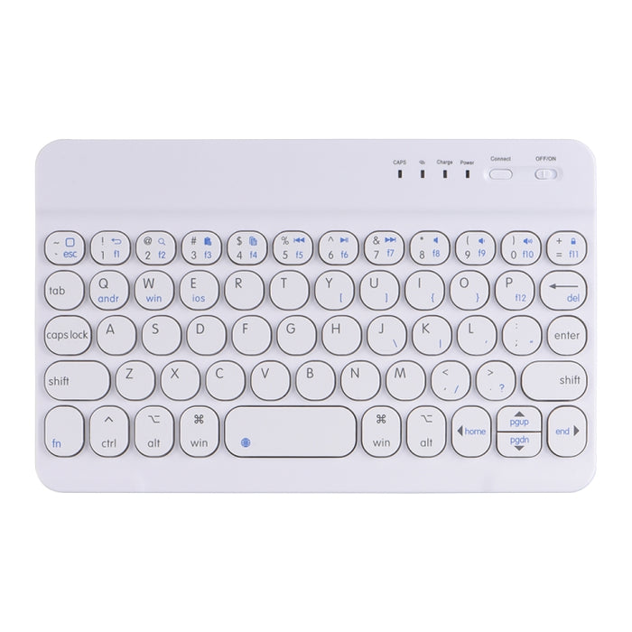 HY006 Funda de cuero con teclado Bluetooth desmontable con teclas redondas y soporte para iPad mini 6