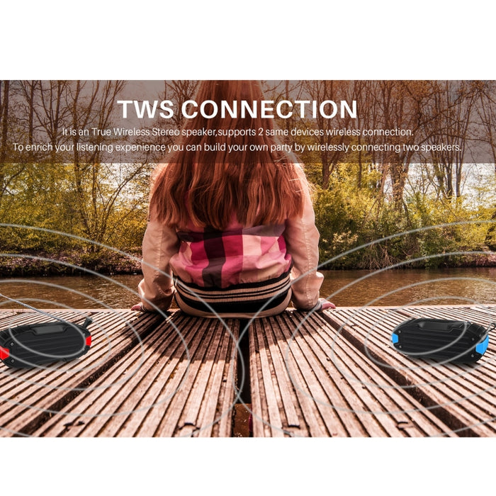 Nuevo Rixing NR-907FM TWS Altavoz Bluetooth para exteriores Compatible con llamadas manos libres / FM con mango y antena