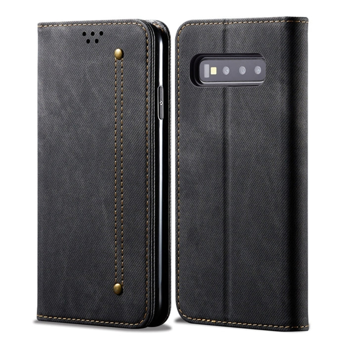 Estuche de cuero con tapa horizontal de estilo casual de textura de mezclilla con soporte y ranuras para tarjetas y billetera, For Galaxy A70, For Galaxy M30s, For Galaxy A10s, For Galaxy A20 / A30, For Galaxy A20s, For Galaxy A50s / A50 / A30s        ...