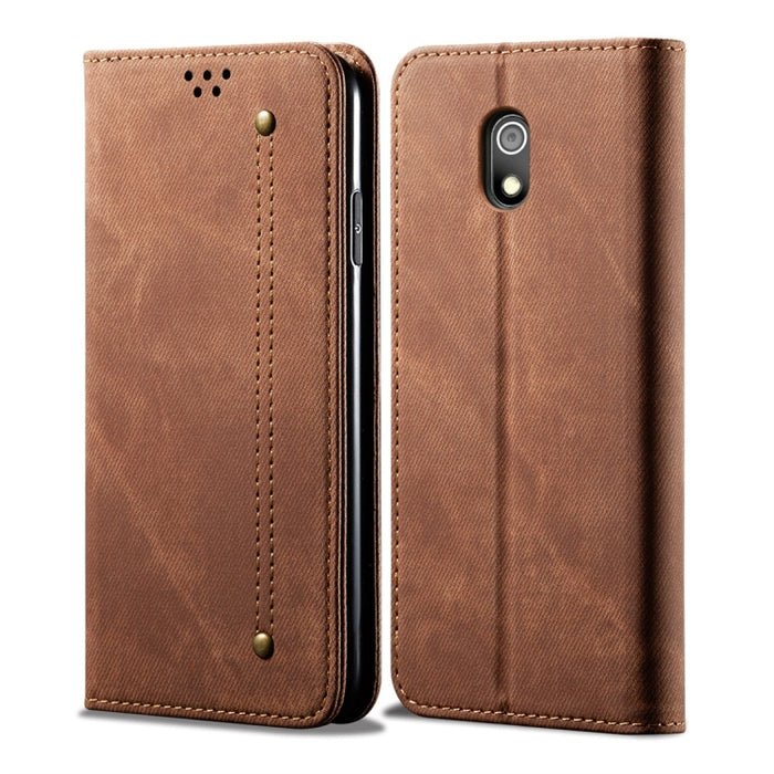 Estuche de cuero con tapa horizontal de estilo casual de textura de mezclilla con soporte y ranuras para tarjetas y billetera, For Galaxy A70, For Galaxy M30s, For Galaxy A10s, For Galaxy A20 / A30, For Galaxy A20s, For Galaxy A50s / A50 / A30s        ...