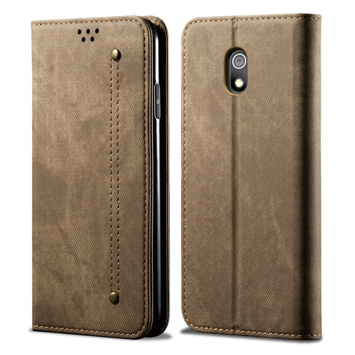 Estuche de cuero con tapa horizontal de estilo casual de textura de mezclilla con soporte y ranuras para tarjetas y billetera, For Galaxy A70, For Galaxy M30s, For Galaxy A10s, For Galaxy A20 / A30, For Galaxy A20s, For Galaxy A50s / A50 / A30s        ...