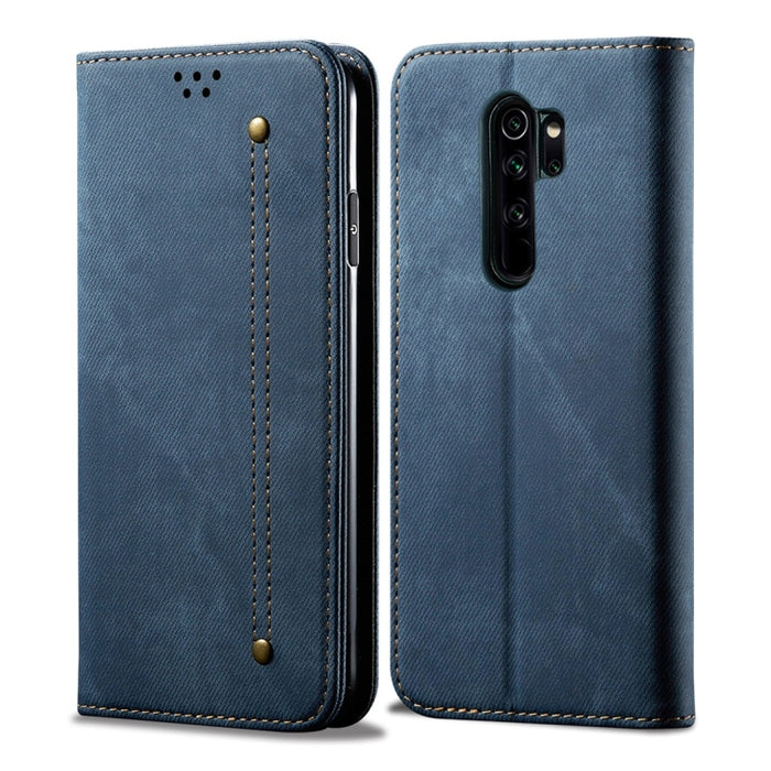 Estuche de cuero con tapa horizontal de estilo casual de textura de mezclilla con soporte y ranuras para tarjetas y billetera, For Galaxy A70, For Galaxy M30s, For Galaxy A10s, For Galaxy A20 / A30, For Galaxy A20s, For Galaxy A50s / A50 / A30s        ...