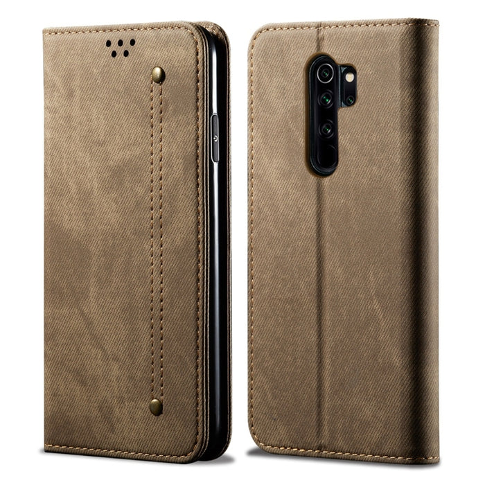 Estuche de cuero con tapa horizontal de estilo casual de textura de mezclilla con soporte y ranuras para tarjetas y billetera, For Galaxy A70, For Galaxy M30s, For Galaxy A10s, For Galaxy A20 / A30, For Galaxy A20s, For Galaxy A50s / A50 / A30s        ...