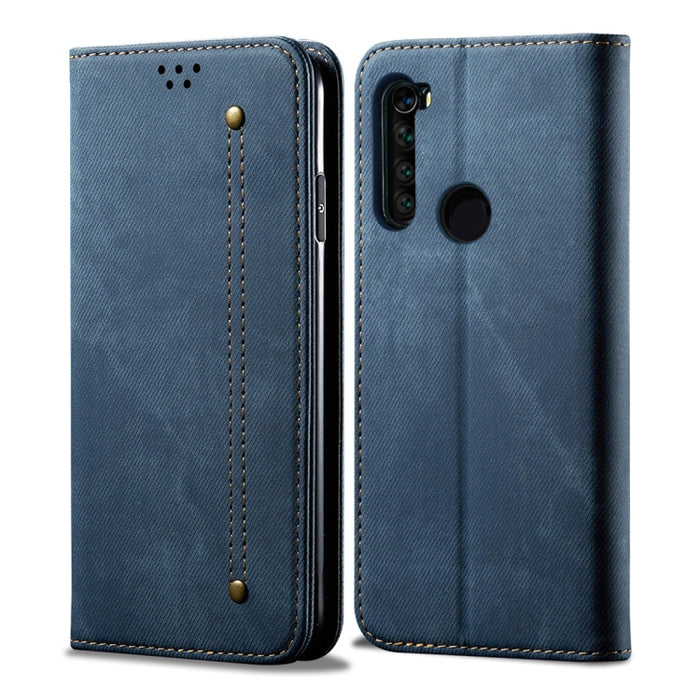 Estuche de cuero con tapa horizontal de estilo casual de textura de mezclilla con soporte y ranuras para tarjetas y billetera, For Galaxy A70, For Galaxy M30s, For Galaxy A10s, For Galaxy A20 / A30, For Galaxy A20s, For Galaxy A50s / A50 / A30s        ...