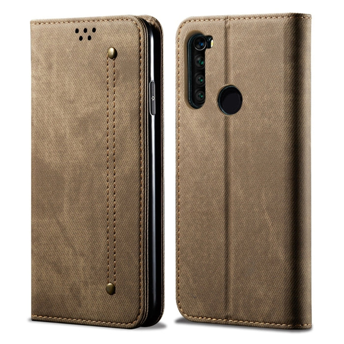 Estuche de cuero con tapa horizontal de estilo casual de textura de mezclilla con soporte y ranuras para tarjetas y billetera, For Galaxy A70, For Galaxy M30s, For Galaxy A10s, For Galaxy A20 / A30, For Galaxy A20s, For Galaxy A50s / A50 / A30s        ...