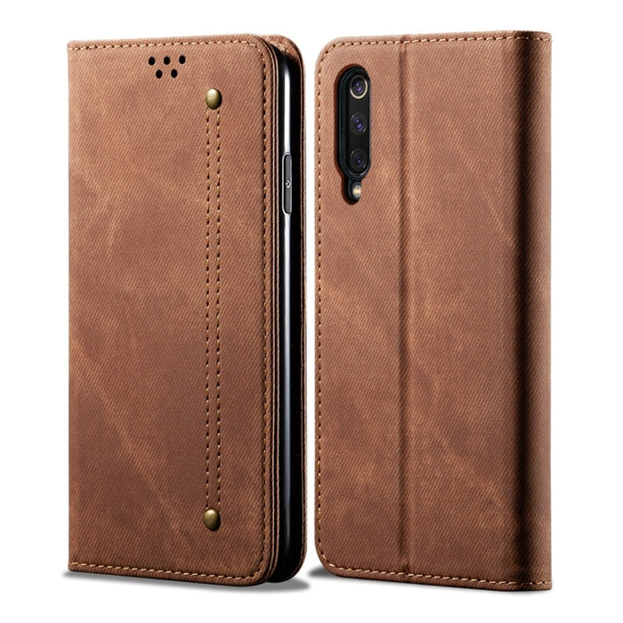 Estuche de cuero con tapa horizontal de estilo casual de textura de mezclilla con soporte y ranuras para tarjetas y billetera, For Galaxy A70, For Galaxy M30s, For Galaxy A10s, For Galaxy A20 / A30, For Galaxy A20s, For Galaxy A50s / A50 / A30s        ...