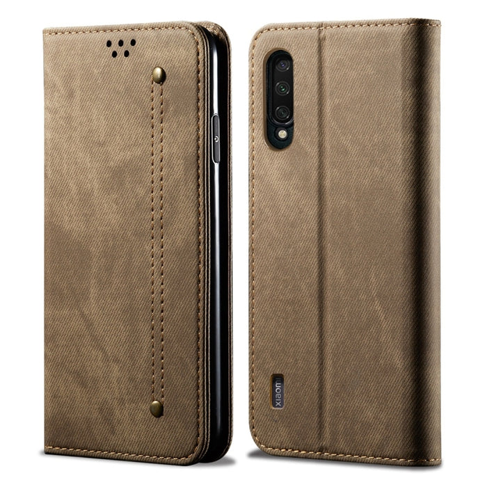 Estuche de cuero con tapa horizontal de estilo casual de textura de mezclilla con soporte y ranuras para tarjetas y billetera, For Galaxy A70, For Galaxy M30s, For Galaxy A10s, For Galaxy A20 / A30, For Galaxy A20s, For Galaxy A50s / A50 / A30s        ...
