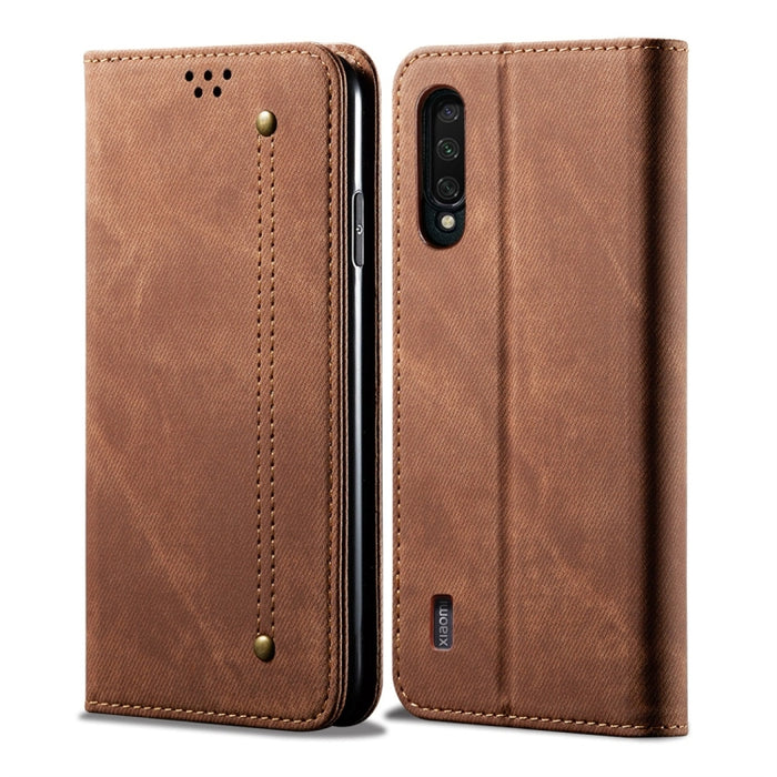Estuche de cuero con tapa horizontal de estilo casual de textura de mezclilla con soporte y ranuras para tarjetas y billetera, For Galaxy A70, For Galaxy M30s, For Galaxy A10s, For Galaxy A20 / A30, For Galaxy A20s, For Galaxy A50s / A50 / A30s        ...