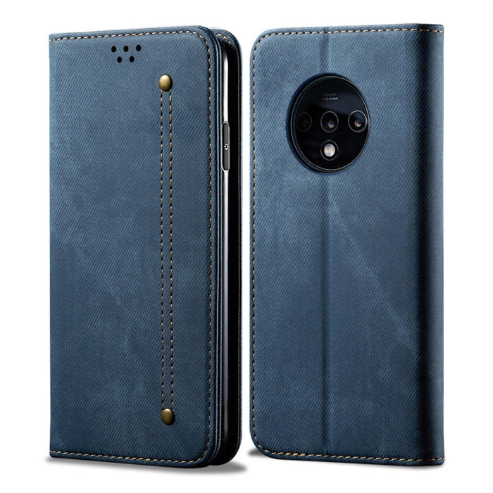 Estuche de cuero con tapa horizontal de estilo casual de textura de mezclilla con soporte y ranuras para tarjetas y billetera, For Galaxy A70, For Galaxy M30s, For Galaxy A10s, For Galaxy A20 / A30, For Galaxy A20s, For Galaxy A50s / A50 / A30s        ...