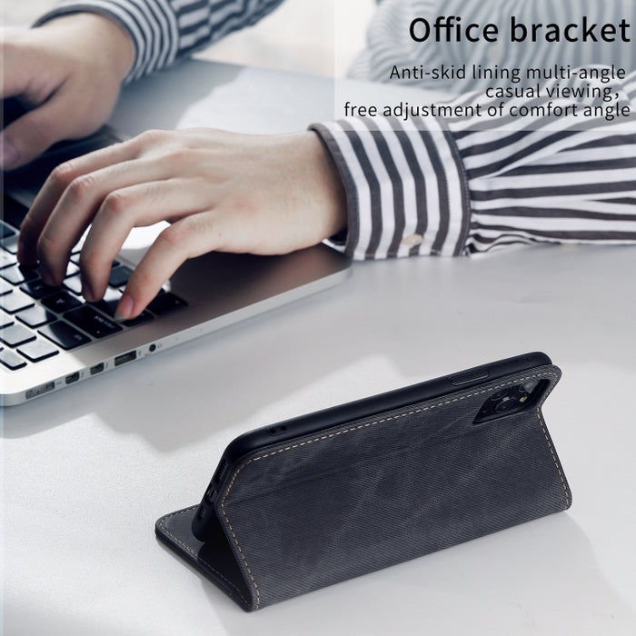 Estuche de cuero con tapa horizontal de estilo casual de textura de mezclilla con soporte y ranuras para tarjetas y billetera, For Xiaomi 11T Pro