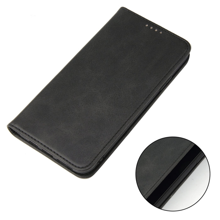 Estuche de cuero con tapa horizontal magnética con textura de becerro con soporte y ranuras para tarjetas y billetera, For iPhone 11 Pro, For iPhone SE 2022 / SE 2020 / 8 / 7, For iPhone 11