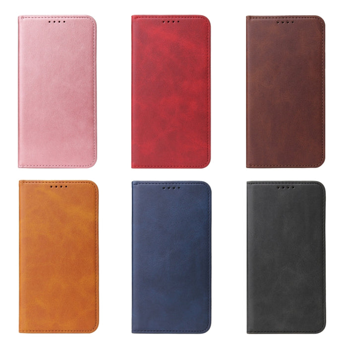 Estuche de cuero con tapa horizontal magnética con textura de becerro con soporte y ranuras para tarjetas y billetera, For iPhone 11 Pro, For iPhone SE 2022 / SE 2020 / 8 / 7, For iPhone 11