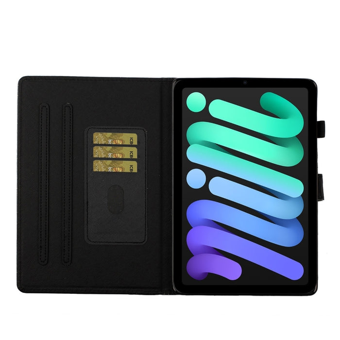 Estuche de cuero con tapa horizontal con polvo de brillo brillante con soporte y ranura para tarjeta y función de suspensión / activación