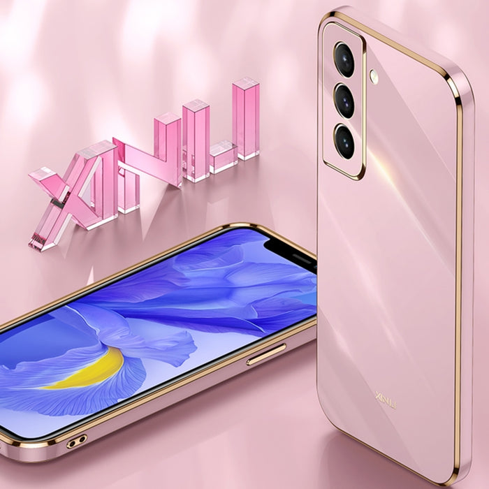 XINLI Straight 6D Plating Gold Edge TPU Estuche a prueba de golpes, For Samsung Galaxy S21 5G, For Samsung Galaxy S21+ 5G, For Honor X20, For Honor X20 SE, For Samsung Galaxy S21 Ultra 5G, For Xiaomi Mi Mix 4