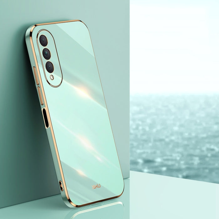 XINLI Straight 6D Plating Gold Edge TPU Estuche a prueba de golpes, For Samsung Galaxy S21 5G, For Samsung Galaxy S21+ 5G, For Honor X20, For Honor X20 SE, For Samsung Galaxy S21 Ultra 5G, For Xiaomi Mi Mix 4