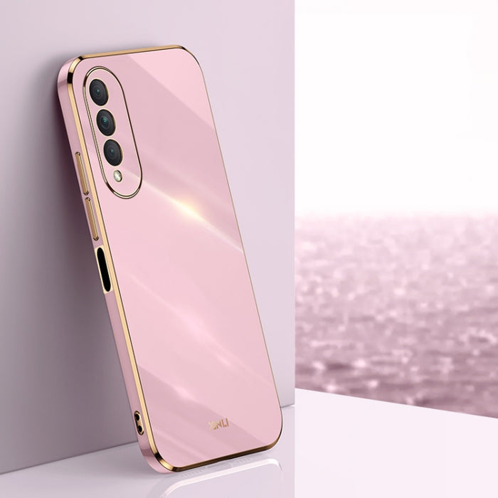 XINLI Straight 6D Plating Gold Edge TPU Estuche a prueba de golpes, For Samsung Galaxy S21 5G, For Samsung Galaxy S21+ 5G, For Honor X20, For Honor X20 SE, For Samsung Galaxy S21 Ultra 5G, For Xiaomi Mi Mix 4