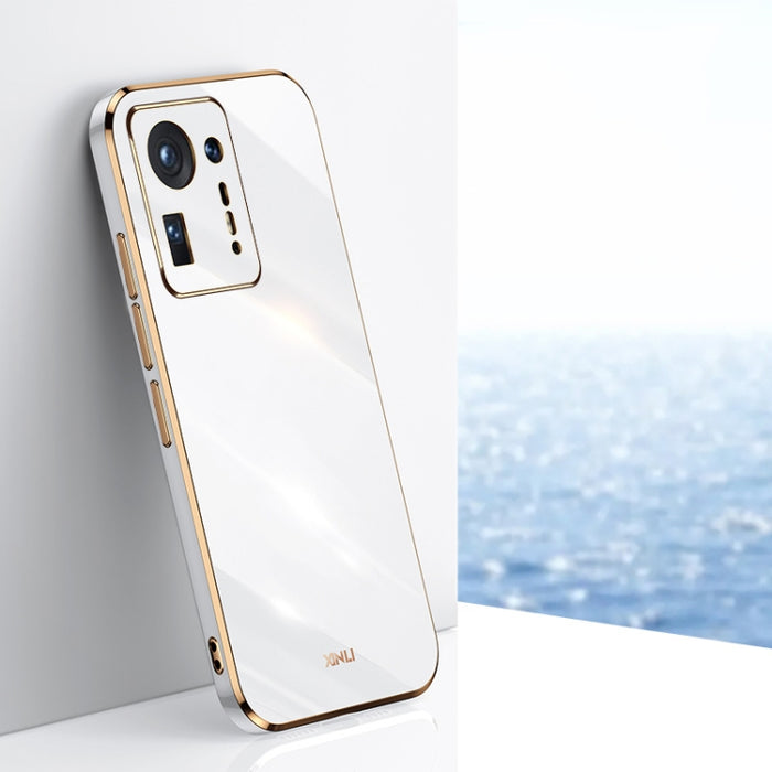 XINLI Straight 6D Plating Gold Edge TPU Estuche a prueba de golpes, For Samsung Galaxy S21 5G, For Samsung Galaxy S21+ 5G, For Honor X20, For Honor X20 SE, For Samsung Galaxy S21 Ultra 5G, For Xiaomi Mi Mix 4