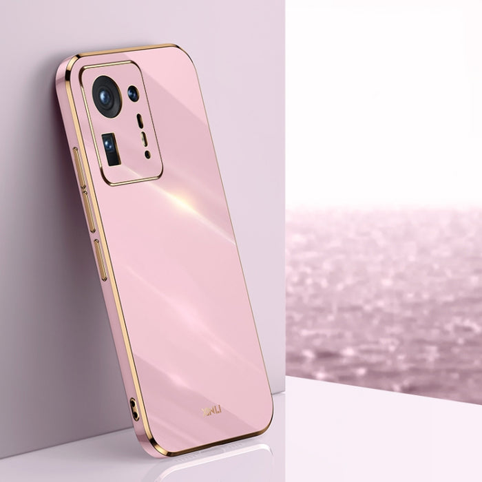 XINLI Straight 6D Plating Gold Edge TPU Estuche a prueba de golpes, For Samsung Galaxy S21 5G, For Samsung Galaxy S21+ 5G, For Honor X20, For Honor X20 SE, For Samsung Galaxy S21 Ultra 5G, For Xiaomi Mi Mix 4