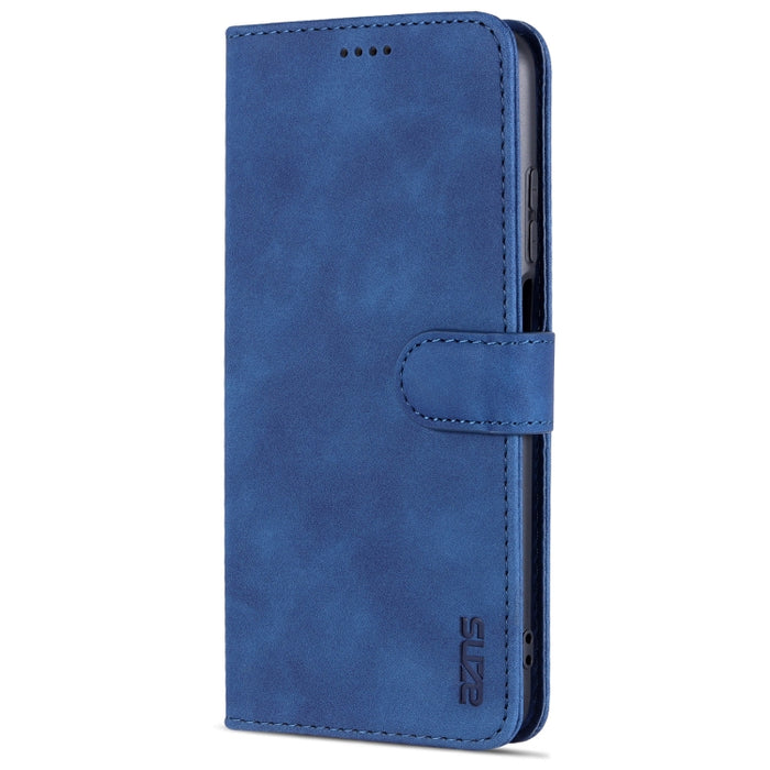 AZNS Skin Feel Calf Texture Funda de cuero con tapa horizontal con ranuras para tarjetas y soporte y billetera, For Xiaomi Redmi 10