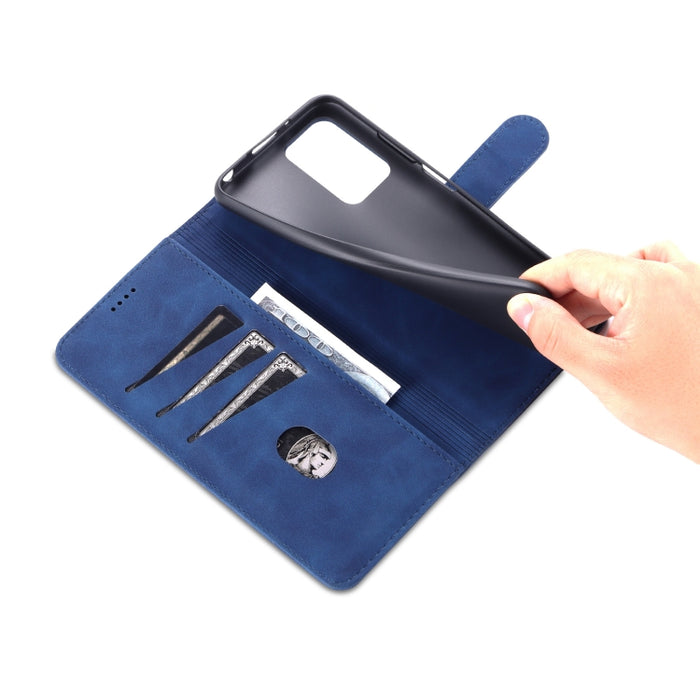 AZNS Skin Feel Calf Texture Funda de cuero con tapa horizontal con ranuras para tarjetas y soporte y billetera, For Xiaomi Redmi 10