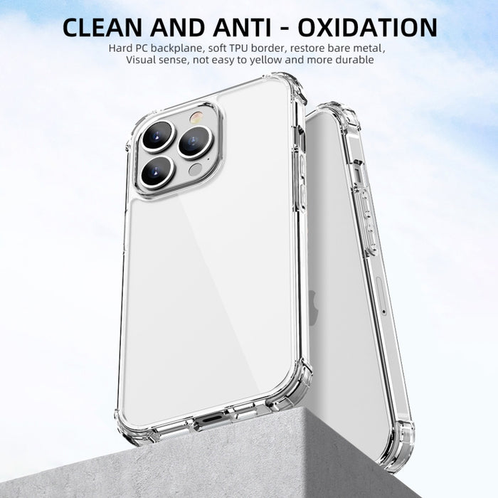 iPAKY Crystal Clear Series Funda protectora de TPU + PC transparente a prueba de golpes