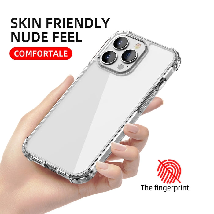 iPAKY Crystal Clear Series Funda protectora de TPU + PC transparente a prueba de golpes