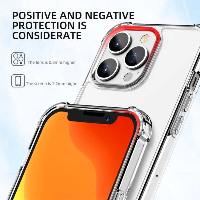iPAKY Crystal Clear Series Funda protectora de TPU + PC transparente a prueba de golpes