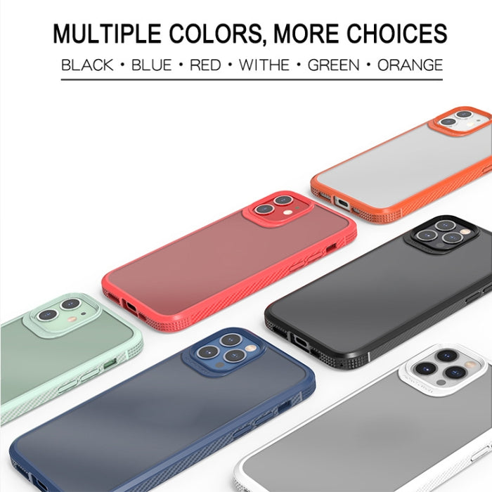 Estuche a prueba de golpes con bolsa de aire de cuatro esquinas de PC transparente de fibra de carbono TPU + PC transparente, For iPhone 12 Pro Max, For iPhone 12 / 12 Pro, For iPhone 11 Pro, For iPhone 11 Pro Max