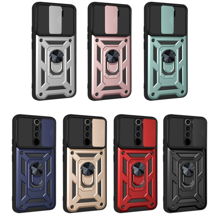 Diseño de cubierta de cámara deslizante Funda protectora de TPU + PC, For Xiaomi Redmi 9, For Xiaomi Redmi 9A, For Xiaomi Redmi Note 9S, For Xiaomi Redmi Note 10 5G