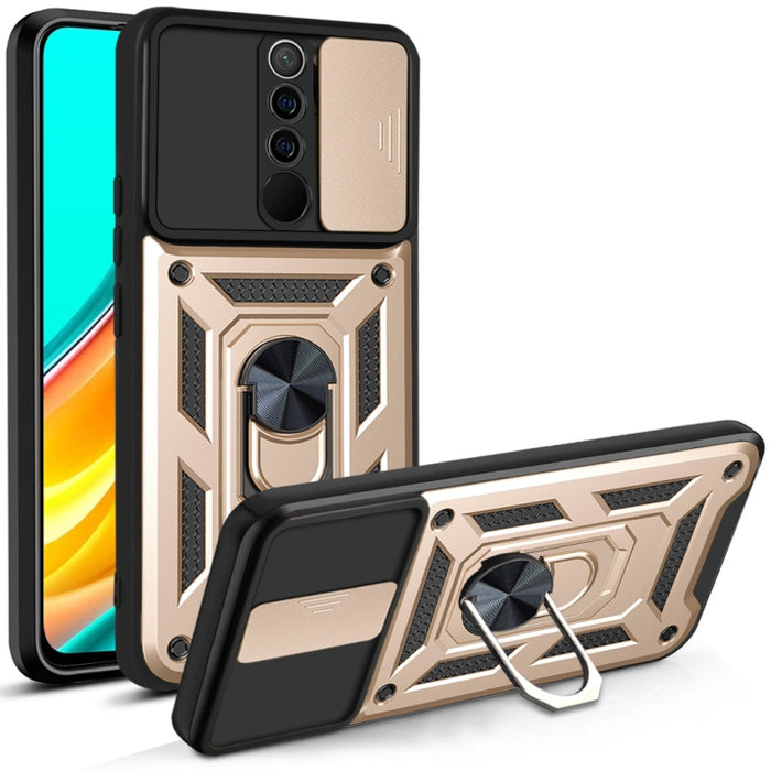 Diseño de cubierta de cámara deslizante Funda protectora de TPU + PC, For Xiaomi Redmi 9, For Xiaomi Redmi 9A, For Xiaomi Redmi Note 9S, For Xiaomi Redmi Note 10 5G