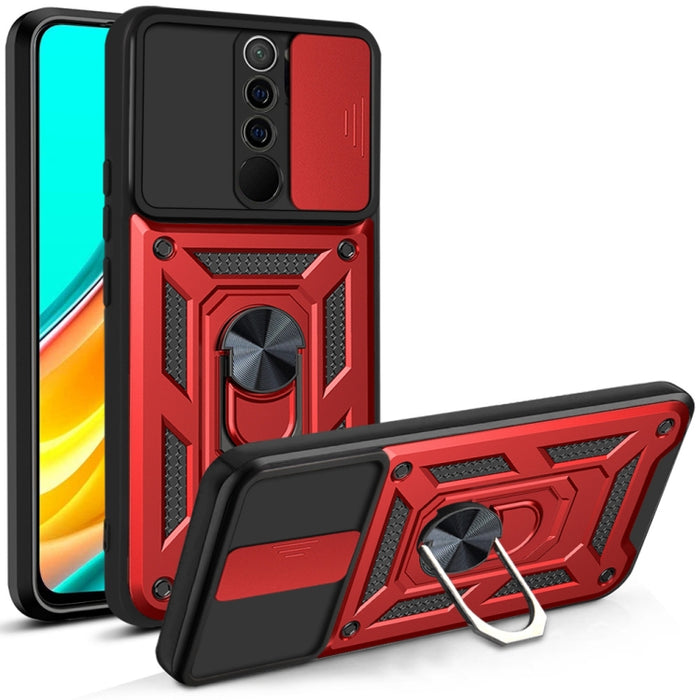 Diseño de cubierta de cámara deslizante Funda protectora de TPU + PC, For Xiaomi Redmi 9, For Xiaomi Redmi 9A, For Xiaomi Redmi Note 9S, For Xiaomi Redmi Note 10 5G