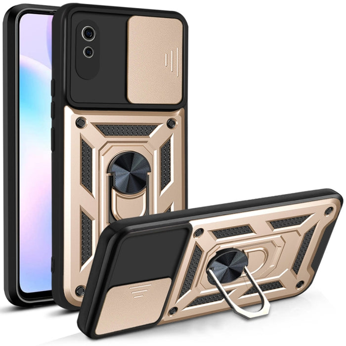 Diseño de cubierta de cámara deslizante Funda protectora de TPU + PC, For Xiaomi Redmi 9, For Xiaomi Redmi 9A, For Xiaomi Redmi Note 9S, For Xiaomi Redmi Note 10 5G