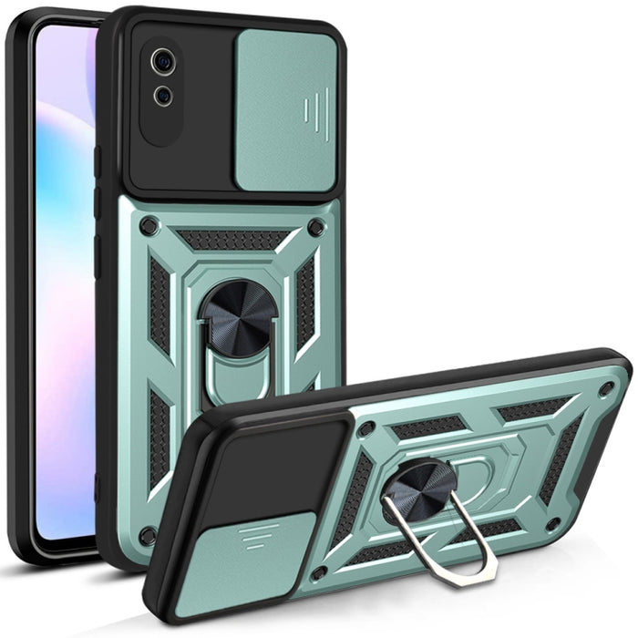 Diseño de cubierta de cámara deslizante Funda protectora de TPU + PC, For Xiaomi Redmi 9, For Xiaomi Redmi 9A, For Xiaomi Redmi Note 9S, For Xiaomi Redmi Note 10 5G
