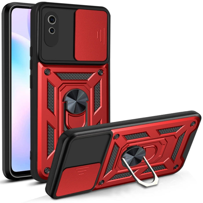 Diseño de cubierta de cámara deslizante Funda protectora de TPU + PC, For Xiaomi Redmi 9, For Xiaomi Redmi 9A, For Xiaomi Redmi Note 9S, For Xiaomi Redmi Note 10 5G