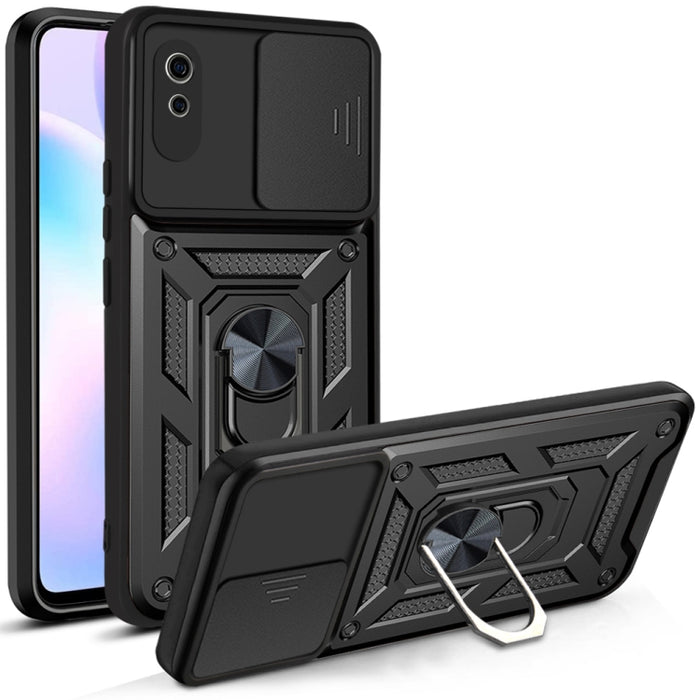 Diseño de cubierta de cámara deslizante Funda protectora de TPU + PC, For Xiaomi Redmi 9, For Xiaomi Redmi 9A, For Xiaomi Redmi Note 9S, For Xiaomi Redmi Note 10 5G