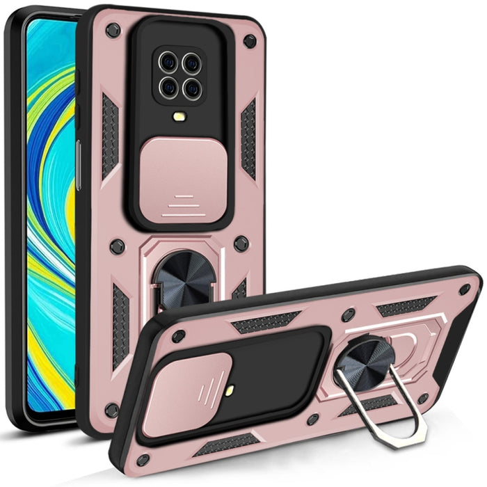 Diseño de cubierta de cámara deslizante Funda protectora de TPU + PC, For Xiaomi Redmi 9, For Xiaomi Redmi 9A, For Xiaomi Redmi Note 9S, For Xiaomi Redmi Note 10 5G