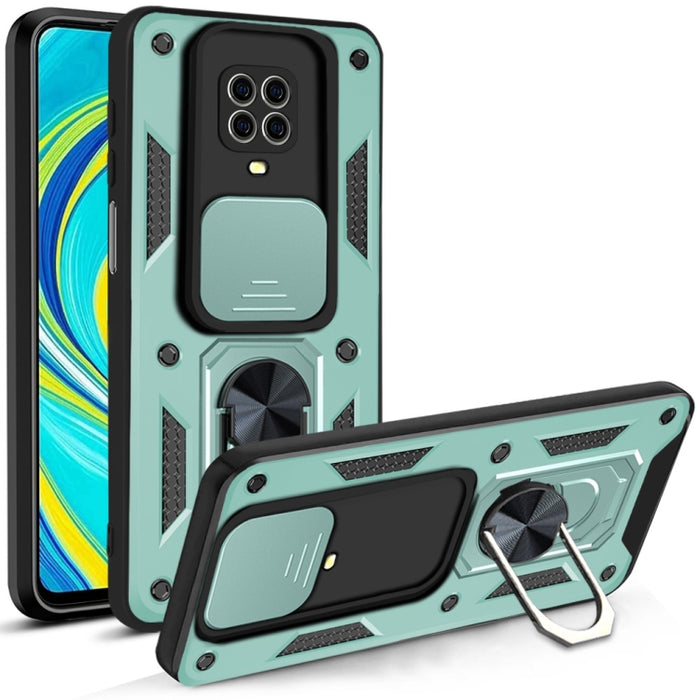 Diseño de cubierta de cámara deslizante Funda protectora de TPU + PC, For Xiaomi Redmi 9, For Xiaomi Redmi 9A, For Xiaomi Redmi Note 9S, For Xiaomi Redmi Note 10 5G