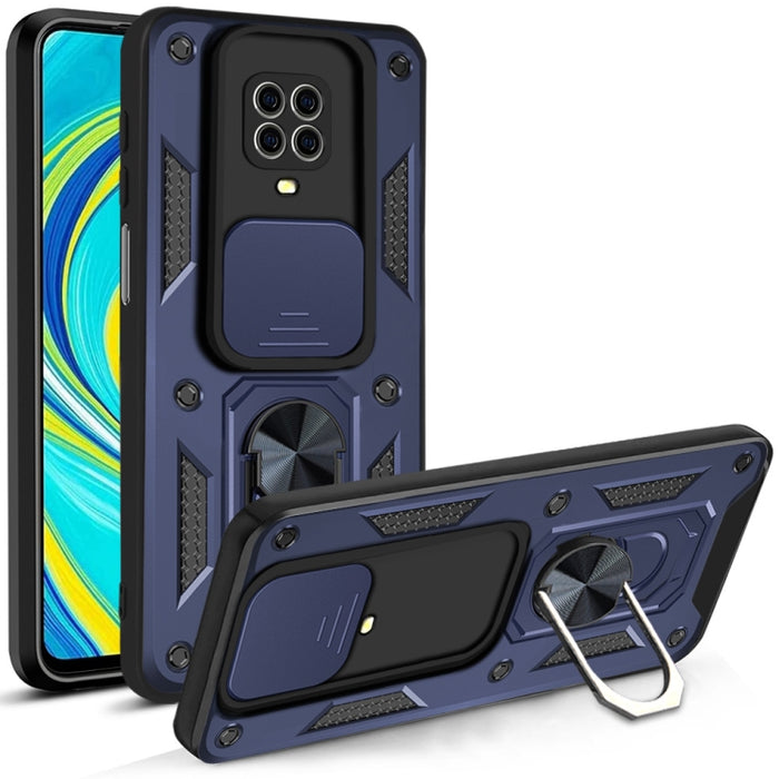 Diseño de cubierta de cámara deslizante Funda protectora de TPU + PC, For Xiaomi Redmi 9, For Xiaomi Redmi 9A, For Xiaomi Redmi Note 9S, For Xiaomi Redmi Note 10 5G
