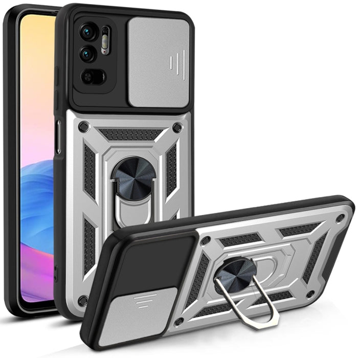 Diseño de cubierta de cámara deslizante Funda protectora de TPU + PC, For Xiaomi Redmi 9, For Xiaomi Redmi 9A, For Xiaomi Redmi Note 9S, For Xiaomi Redmi Note 10 5G