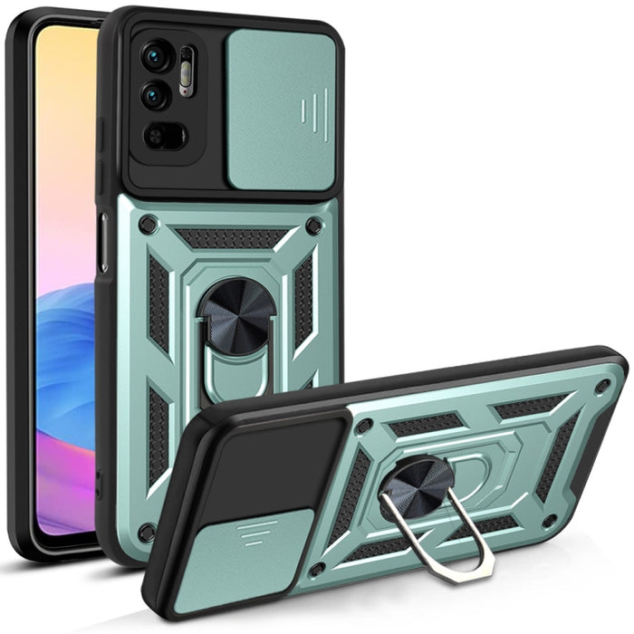 Diseño de cubierta de cámara deslizante Funda protectora de TPU + PC, For Xiaomi Redmi 9, For Xiaomi Redmi 9A, For Xiaomi Redmi Note 9S, For Xiaomi Redmi Note 10 5G