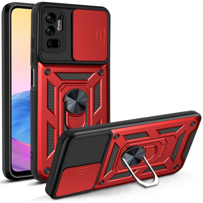 Diseño de cubierta de cámara deslizante Funda protectora de TPU + PC, For Xiaomi Redmi 9, For Xiaomi Redmi 9A, For Xiaomi Redmi Note 9S, For Xiaomi Redmi Note 10 5G