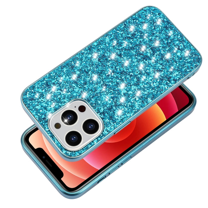 Estuche protector de TPU a prueba de golpes con polvo de brillo