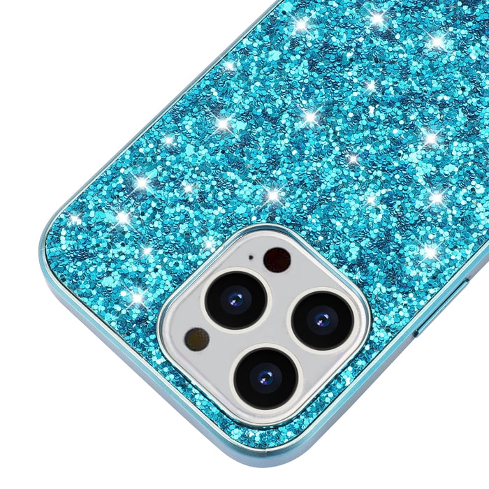Estuche protector de TPU a prueba de golpes con polvo de brillo