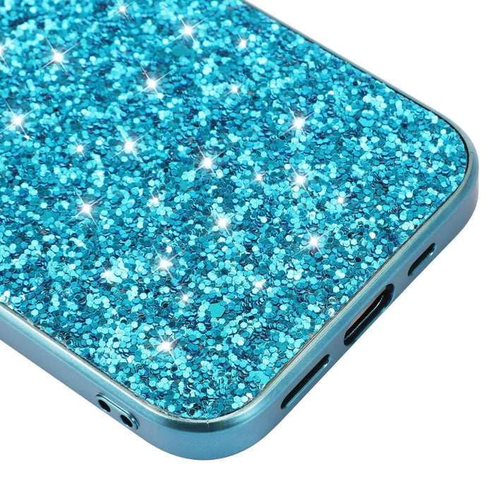 Estuche protector de TPU a prueba de golpes con polvo de brillo