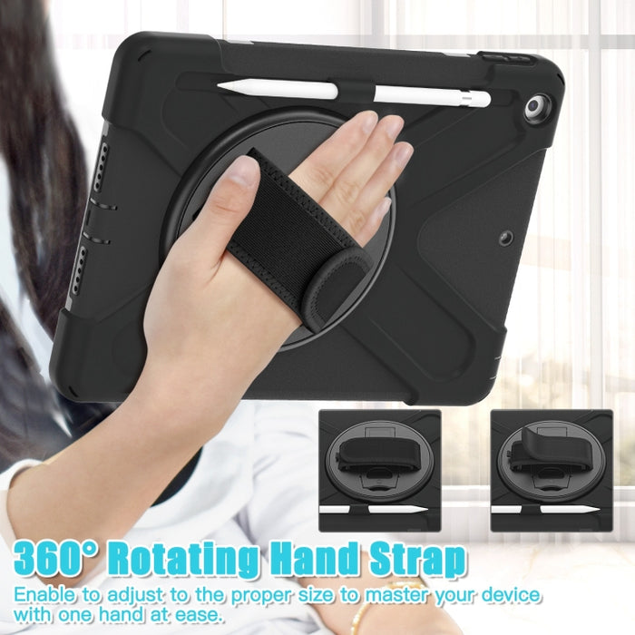 Funda protectora de silicona + PC con soporte y correa para el hombro