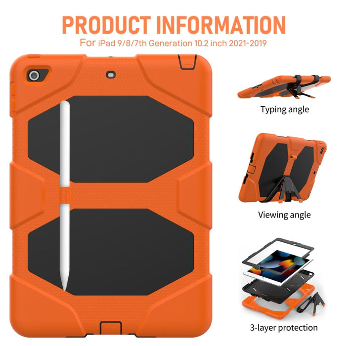 Funda protectora de silicona colorida a prueba de golpes + PC con soporte y ranura para bolígrafo