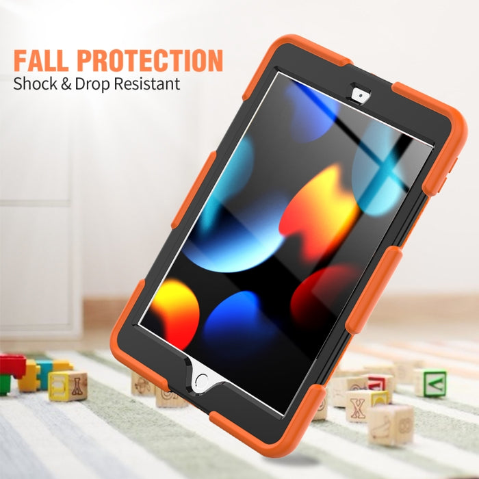 Funda protectora de silicona colorida a prueba de golpes + PC con soporte y ranura para bolígrafo
