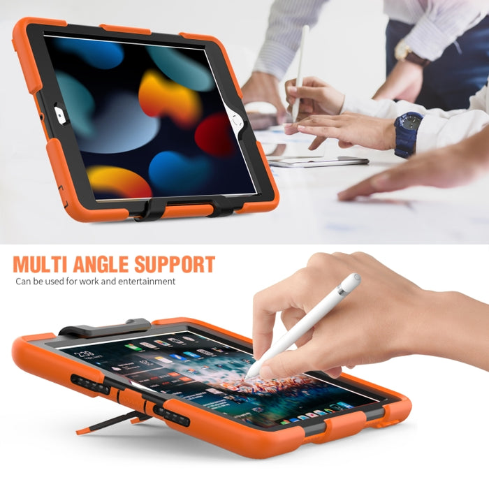 Funda protectora de silicona colorida a prueba de golpes + PC con soporte y ranura para bolígrafo